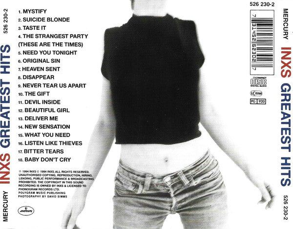 INXS THE GREATEST HITS CD USATO M/M