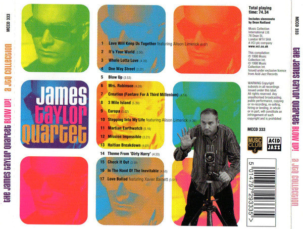 JAMES TAYLOR QUARTET BLOW UP A JTQ COLLECTION USATO M/M