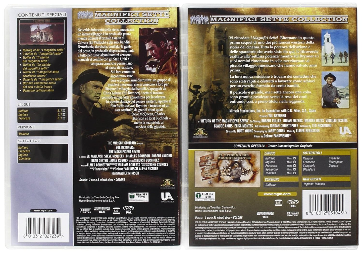I MAGNIFICI 7 DVD NUOVO SIGILLATO