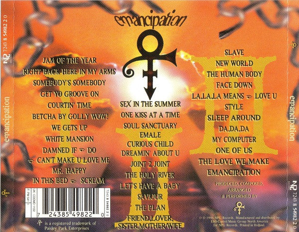 PRINCE EMANCIPATION 3CD USATO M/M