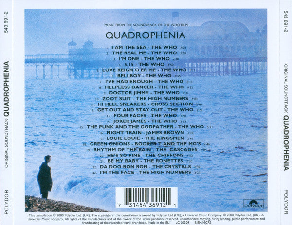 CD USATO THE WHO QUADROPHENIA MUSIC FROM THE SOUNDTRACK OF THE FILM